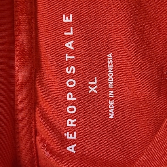 Aeropostale New York Red Long Sleeve T-Shirt with Logo Aero NY on Front, Size XL - Picture 5 of 6